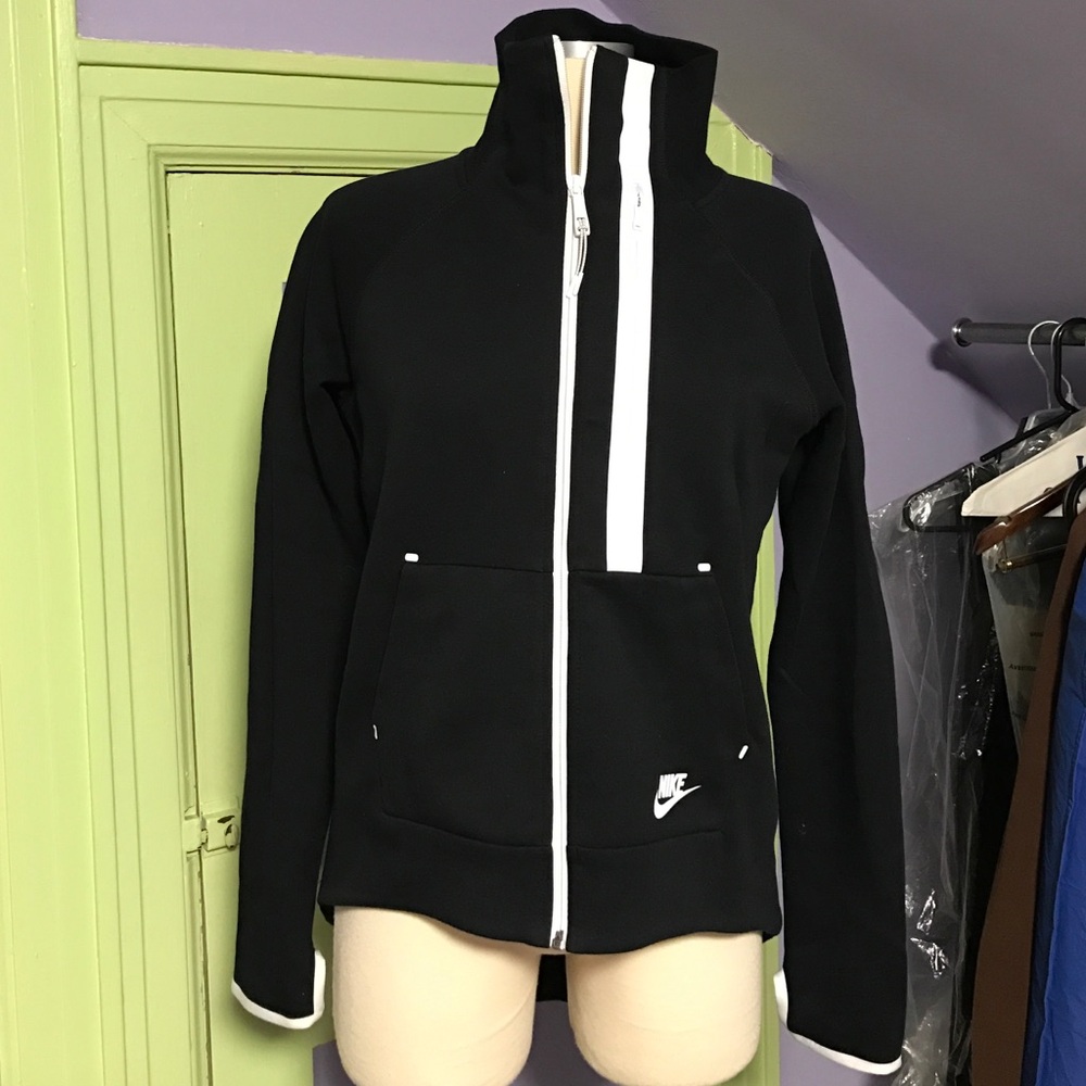Nike Black and White Women's Hoodie